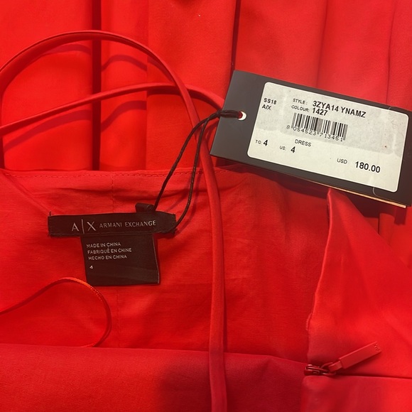 NWT Armani Exchange Red Dress - Picture 3 of 4